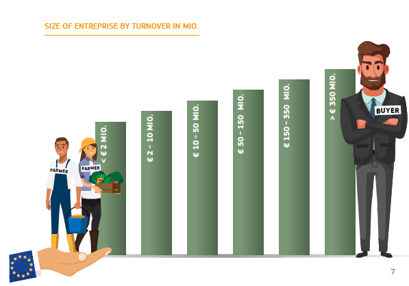 Size of enterprise by turnover